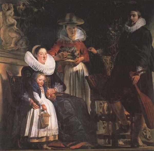 Jacob Jordaens The Artst and his Family (mk45) Germany oil painting art